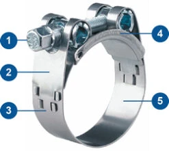 Norma Stainless Steel Bolt Clamp 47-51mm
