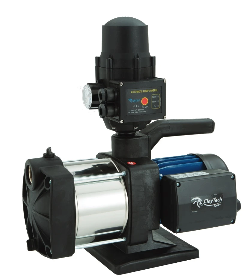 CLAYTECH 550W INOX 230 MULTISTAGE PUMP WITH PRESSURE CONTROLLER