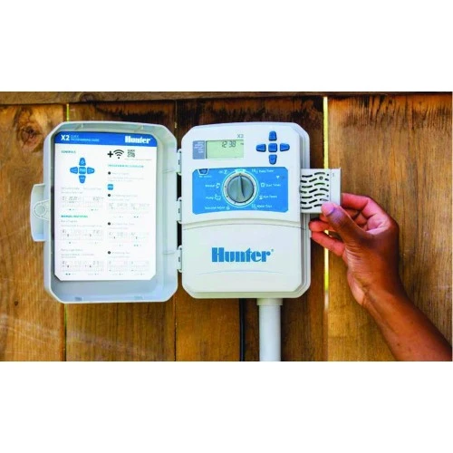HUNTER X2 8 STATION OUTDOOR CONTROLLER Wi-Fi COMPATIBLE 1 HUNTER X2 8 STATION OUTDOOR CONTROLLER Wi-Fi COMPATIBLE