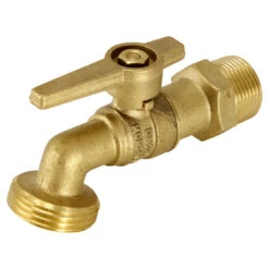 BRASS QUARTER TURN GARDEN TAP
