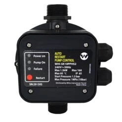 WHITE INTERNATIONAL 240V 1.5KW AUTO RESTART PUMP CONTROLLER WITH PLUG AND PLAY